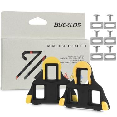 Imagem de BUCKLOS Chuteiras de substituição BH-10/BH-11/BH-12 compatíveis com pedais Shimano Road SPD-SL para spinning Indoor Cycling e Road Bicycle Shoes