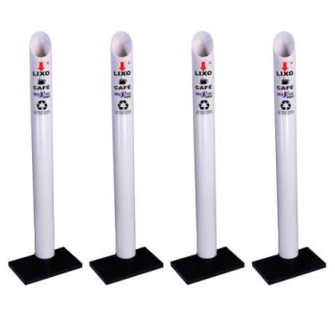 Imagem de Kit 4 Coletores Individuais Café PVC - CM Design