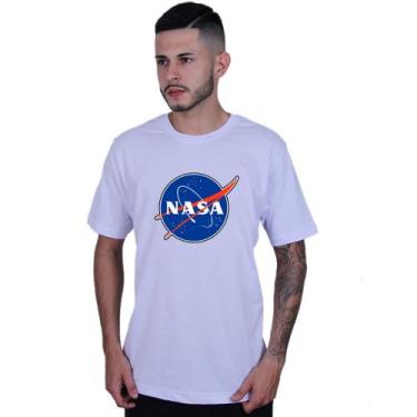 Imagem de Camiseta Tradicional Unissex Algodão Moda Geek Nerd Nasa U.S.A - Lafre