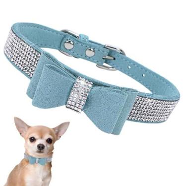 Imagem de Coleira para cães YOUALSO de strass com gravata borboleta para animais