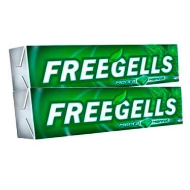 Imagem de Kit 2 Bala Freegells Sabor Menta Drops 27,9g