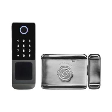 Imagem de Fechadura Inteligente À Prova d'Água Tuya Wifi Controle Remoto Sem Cha