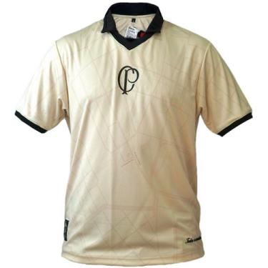 Imagem de Camisa Corinthians Polo 115 Anos Bege - Masculino - Surf Center, G, Be