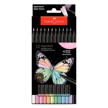 Imagem de Lápis de cor Supersoft 12 cores Pastel 210745 Faber-Castell