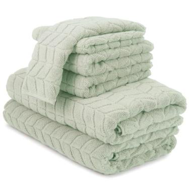 Imagem de Toalhas de banho Alusa Home 700 GSM Luxury Conjunto de toalhas de 6 pe