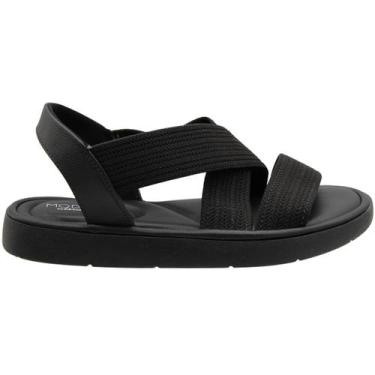 Imagem de Sandália Plataforma Modare Tiras Elásticas Soft Feminina, Preto, 36