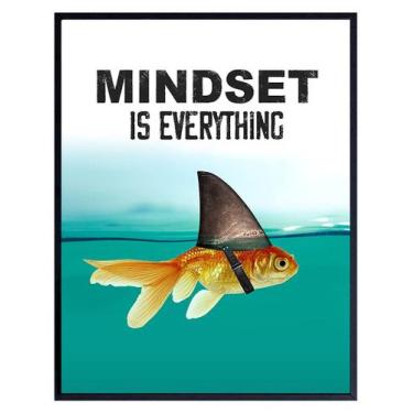 Imagem de Pôsteres motivacionais de arte de parede YELLOWBIRD 28x36cm sem moldur