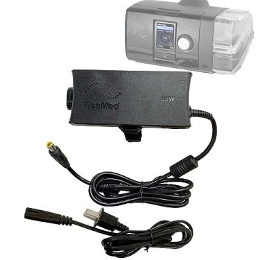Imagem de Conversor adaptador CA CC de 65 W compatível com máquina ResMed AirMini Autoset Travel CPAP, substitui o cabo de alimentação Powe-r