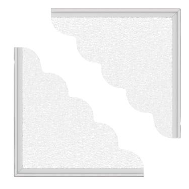 Imagem de 2 peças de protetor de água de chuveiro para banheira autoadesivo bloqueador de água de chuveiro protetor de borda de banheira de acrílico protetores de canto à prova d'água para lavatório de banheiro