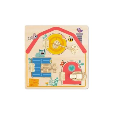 Imagem de Tooky Toy Brinquedo Educativo Madeira Quadro de Atividades