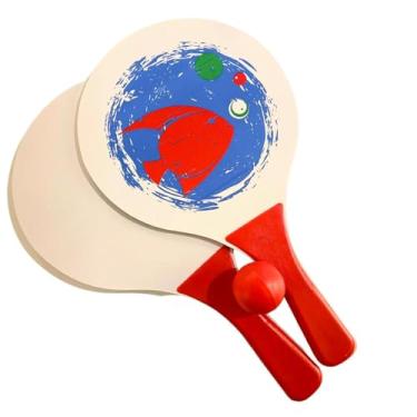 Imagem de Kit Frescobol Infantil 2 Raquetes + Bola Kit Infantil Para Crianças