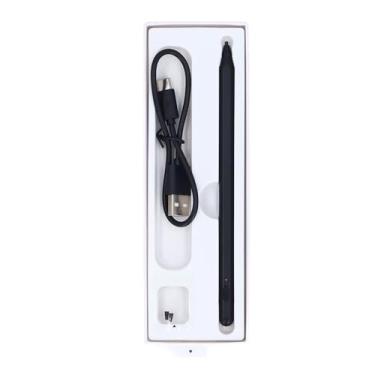 Imagem de Caneta capacitiva caneta preta anti falsa toque duplo carregamento caneta magnética caneta para iOS Android Telefone tablet