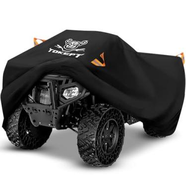 Imagem de Tokept Capa para quadriciclo, impermeável, resistente, 4 rodas, capa quádrupla para todas as estações, à prova de intempéries, proteção UV para Polaris Kawasaki Yamaha Suzuki Honda de 57 polegadas