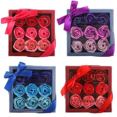 Imagem de Sabonete de banho Hedume Rose Flower Petals perfumado com óleo essenci