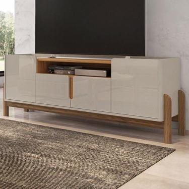 Imagem de Rack para TV Até 60 Polegadas Manchester 4 Portas Off White/Cedro 0110