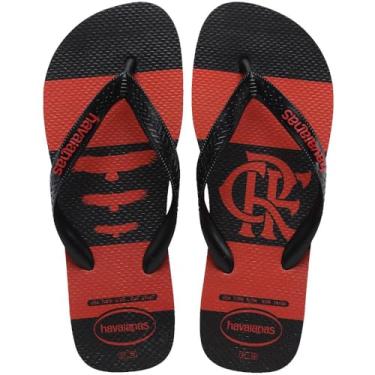 Imagem de Chinelo Havaianas Top Times Flamengo Mengão Cor: Vermelho-Preto Tamanho 43/44 Coleção 2025-2026