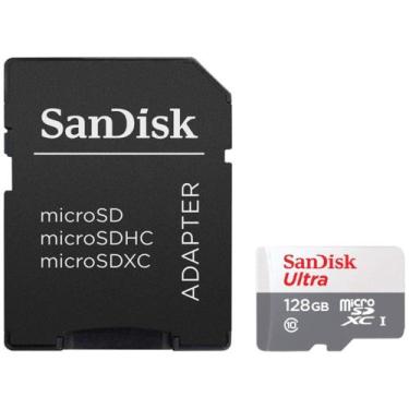 Imagem de Cartao de Memoria Sandisk Ultra SDSQUNR-128G-GN3MA - 128GB - Micro SD 