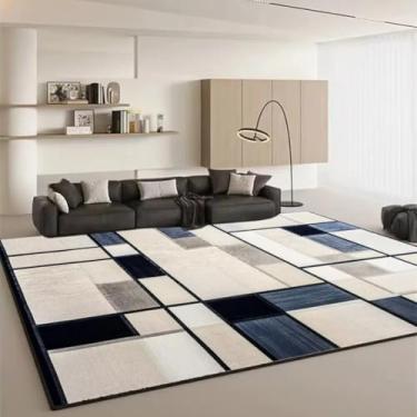 Imagem de Tapetes decorativos geométricos luxuosos para sala de estar, estilo carpete, para sofás e pisos laterais, macios para quarto (180 x 260 cm (70 x 101 pol.)/hxx-250730000550)