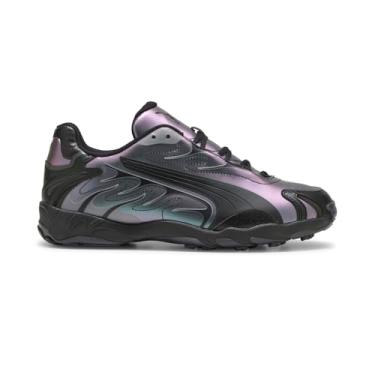 Imagem de PUMA Tênis masculino Inhale Color Shifting cadarço casual - preto - tamanho 42