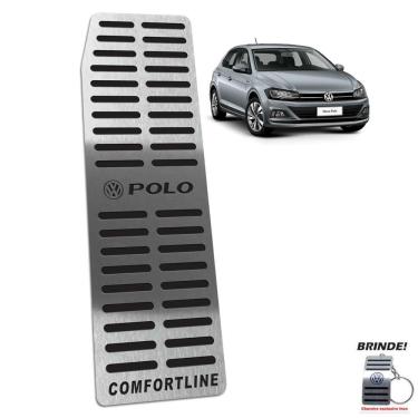 Imagem de Descanso de Pé Gravação em Preto Polo Comfortline 2018 2020