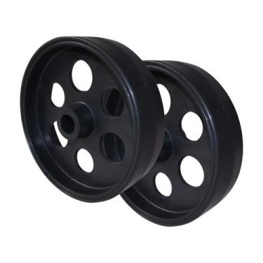 Imagem de Kit 2 Rodas em Polipropileno Para Carrinho de Popa até 120kg - Rio Pes