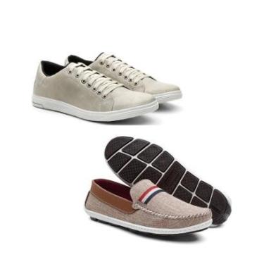 Imagem de Kit Sapatênis + Mocassim Masculino Moderno Conforto Casual-Masculino