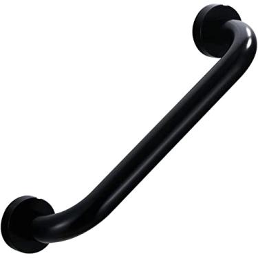 Imagem de QLDFX Barra de apoio para banheiro corrimão segura para banheiro alça de suporte de vaso sanitário antiderrapante espaço alumínio suporte para corredor corrimão de escada (tamanho: 40 cm)