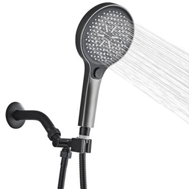 Imagem de RTTWYYUU Chuveiro portátil com adaptador preto