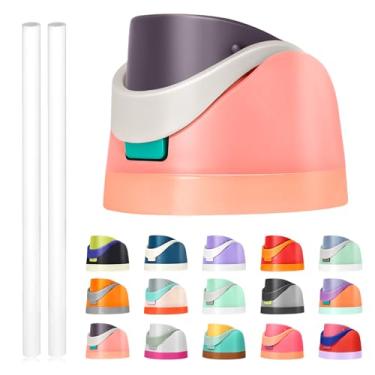 Imagem de Tampa de substituição para Owala Freesip, compatível com Owala Cup 473 ml, 680 g, 947 ml, 1,134 g, acessório de substituição e canudos, à prova de vazamento, livre de BPA (rosa roxo)