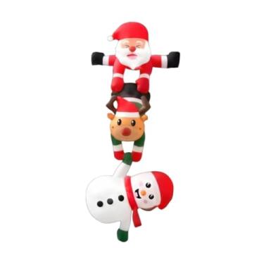 Imagem de IEUDNS Enfeite de Papai Noel Inflável de Escalada de Natal para Jardim Externo E Pátio