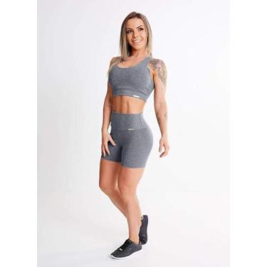 Imagem de Roupa Para Ginastica Academia Feminina Conjunto Short E Top tamanho P 