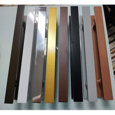 Imagem de Puxador h barra chata 450mm/300mm ef - METALTEC , DOURADO