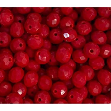 Imagem de Kit 200 Cristais Miçangas 8mm Umbanda Guia - Escolha a Cor