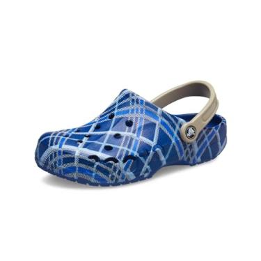 Imagem de Crocs Sapatos de madeira unissex Baya Graphic Clog, Jeans azul, 11.5-12