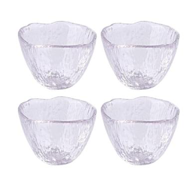 Imagem de LMRLCS Conjunto de 4 copos de saquê de vidro, taça de vinho transparente estilo japonês, tigela de degustação de uísque e café expresso (4)