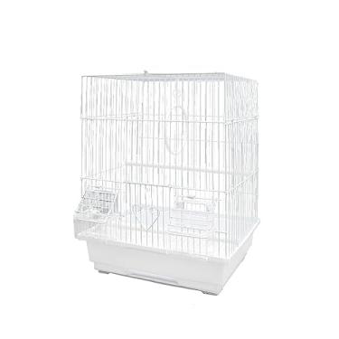 Imagem de Gaiola para pássaros pequena gaiola de pássaro gaiola de papagaio de ferro gaiola de exibição de nível de entrada para casa gaiola de pássaro papagaio