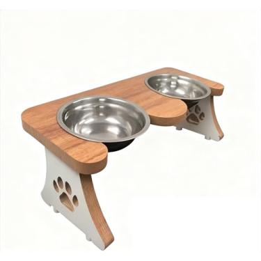 Imagem de Comedouro Bebedouro Duplo Pet Elevado Gato(Cachorro)