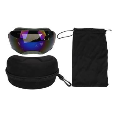 Imagem de Óculos de sol para cães, proteção antiembaçamento, confortável, respirável, ajustável, para animais de estimação, lentes de policarbonato para aventuras ao ar livre (moldura folhagem, lente azul)