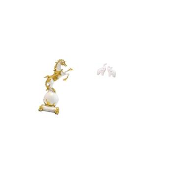 Imagem de Fenteer Coleção de Estatuetas de Animais Modernas, Ornamento de Mesa Exclusivo, Escultura para Quarto, Sala de Estar, Mesa, Centro de Mesa, Lareira, Entrada,