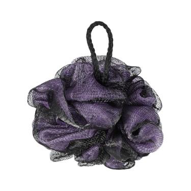 Imagem de 1 peça de esponja de bucha de banho para chuveiro de banheiro 10,5 x 13 cm roxo