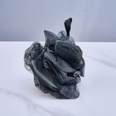 Imagem de 4 esponjas de banho 60 g bolas de malha pretas