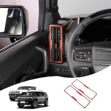 Imagem de Aotumcer Acabamento de saída de ar lateral do painel do carro compatível com 2023 2024 2025 2026 Hummer EV Acessórios SUV/caminhonete Modelo de caminhonete Ar Condicionado Saída Painel Moldura