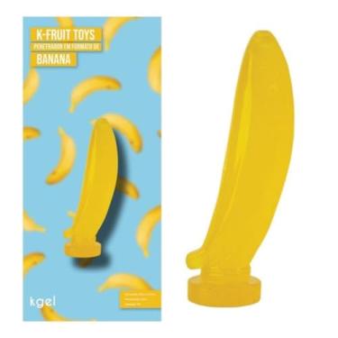 Imagem de K-Fruit Toys Prótese Em Formato De Banana 16 X 3,5Cm Dildo Penetrador Flexível KT100BAN