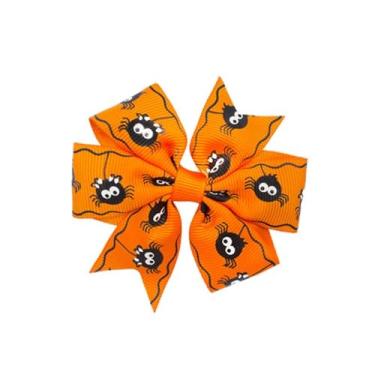Imagem de Generic Grampo de morcego bico de pato grampo de cabelo abóbora laço de Halloween grampo de cabelo engraçado estilo coreano abóbora festa (C)