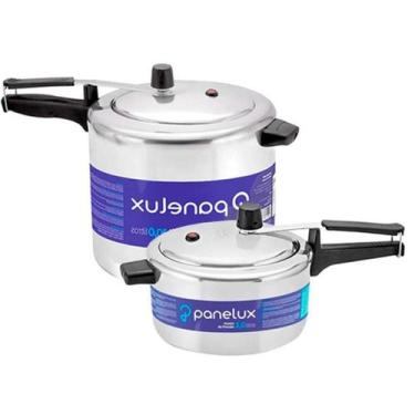 Imagem de Kit 2 Panelas De Pressão 3,0 e 10 Litros Polida Classic Panelux 2 Peça