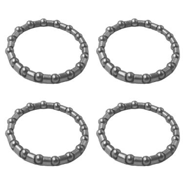 Imagem de bociloy Retentor de rolamento de esferas de bicicleta de 4/63.5 cm x 16 esferas, rolamentos de cubo de roda de bicicleta para substituição do eixo dianteiro traseiro, peças de reparo de suporte