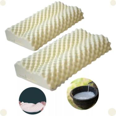 Imagem de Travesseiros látex tailândia Látex Natural Refrescância E Maciez 35x55