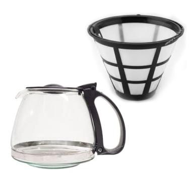 Imagem de Jarra compatível e Filtro Reutilizável Cafeteira Britânia BCF20A Preta