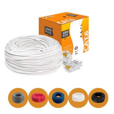 Imagem de Cabo Rede Furukawa Soho Plus Cat6 100m Branco +10 Conectores