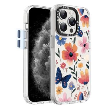 Imagem de GuardCrew Capa para iPhone 15 Pro Max, [proteção contra quedas de grau militar de 3,5 m à prova de colisão] [antiamarelamento e antidescasca] Capa de telefone fina transparente à prova de choque para